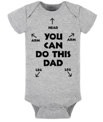 ONE02 You Can Do This Dad Onesie - image1